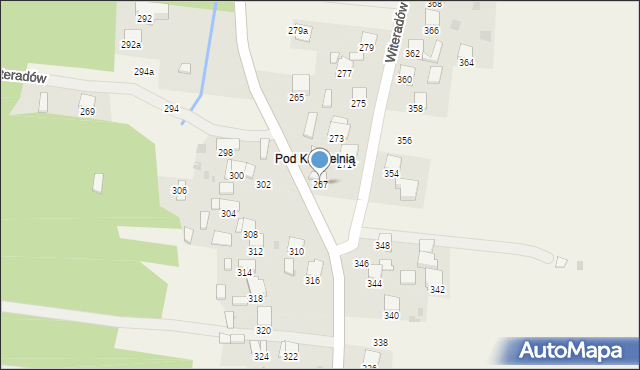 Witeradów, Witeradów, 267, mapa Witeradów