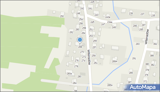 Witeradów, Witeradów, 268, mapa Witeradów