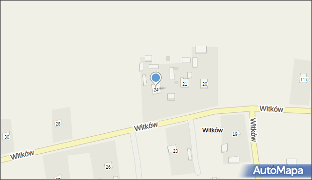 Witków, Witków, 24, mapa Witków