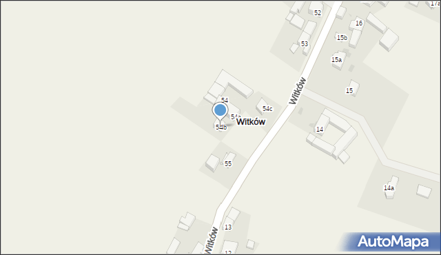 Witków, Witków, 54b, mapa Witków