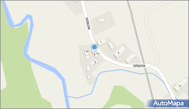 Witków, Witków, 6, mapa Witków