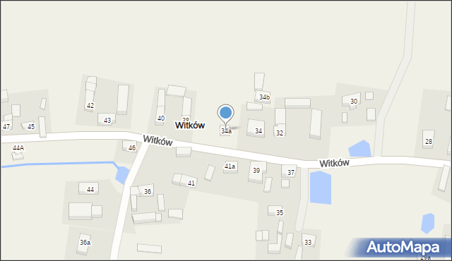 Witków, Witków, 34a, mapa Witków