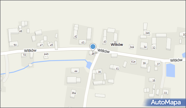 Witków, Witków, 46, mapa Witków