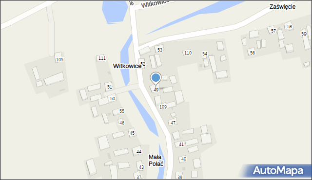 Witkowice, Witkowice, 49, mapa Witkowice