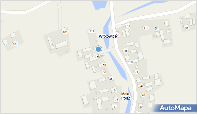 Witkowice, Witkowice, 50, mapa Witkowice