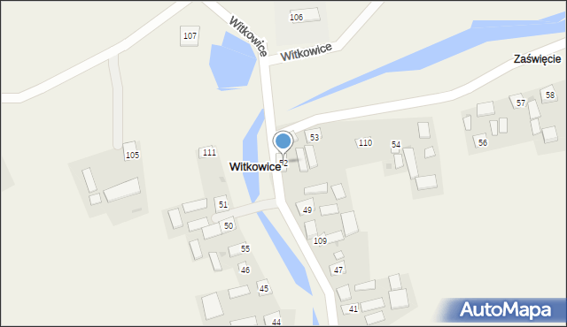 Witkowice, Witkowice, 52, mapa Witkowice