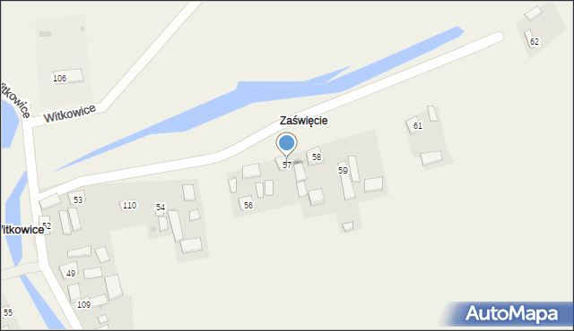 Witkowice, Witkowice, 57, mapa Witkowice