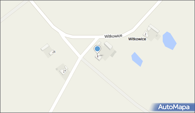 Witkowice, Witkowice, 4, mapa Witkowice