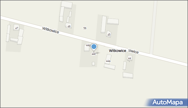 Witkowice, Witkowice, 44c, mapa Witkowice