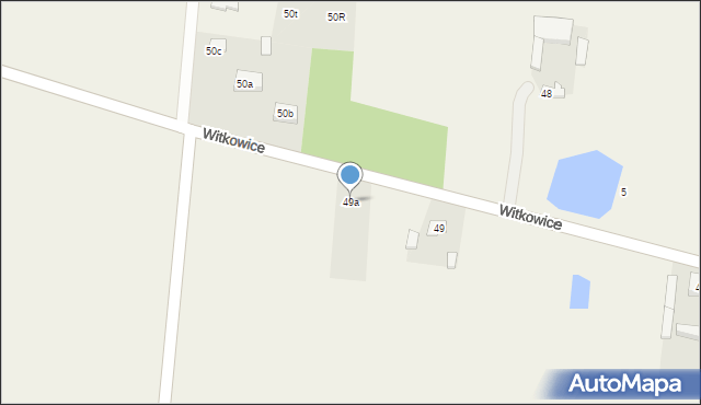 Witkowice, Witkowice, 49a, mapa Witkowice