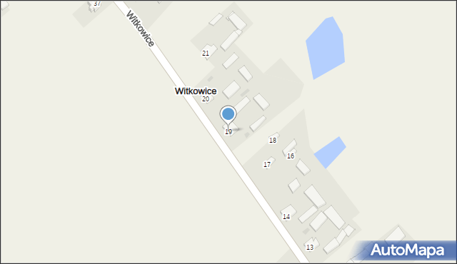 Witkowice, Witkowice, 19, mapa Witkowice