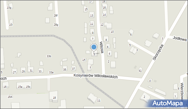 Witkowo, Witosa Wincentego, 3, mapa Witkowo