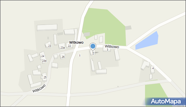 Witkowo, Witkowo, 2, mapa Witkowo