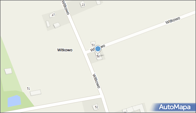 Witkowo, Witkowo, 54, mapa Witkowo