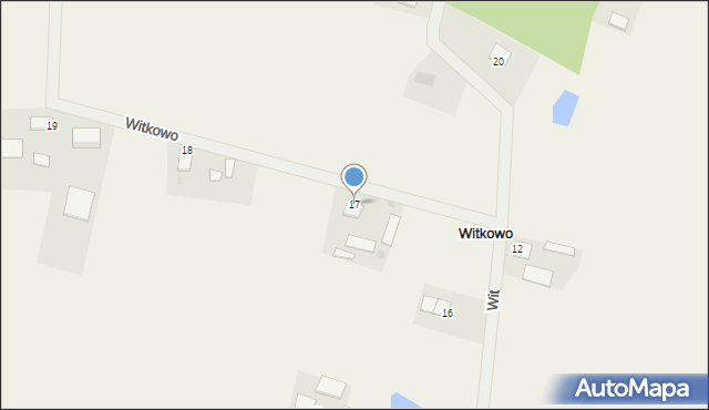 Witkowo, Witkowo, 17, mapa Witkowo
