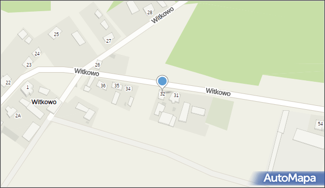 Witkowo, Witkowo, 32, mapa Witkowo