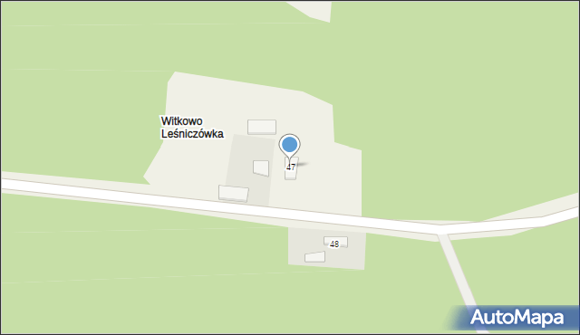 Witkowo, Witkowo, 47, mapa Witkowo