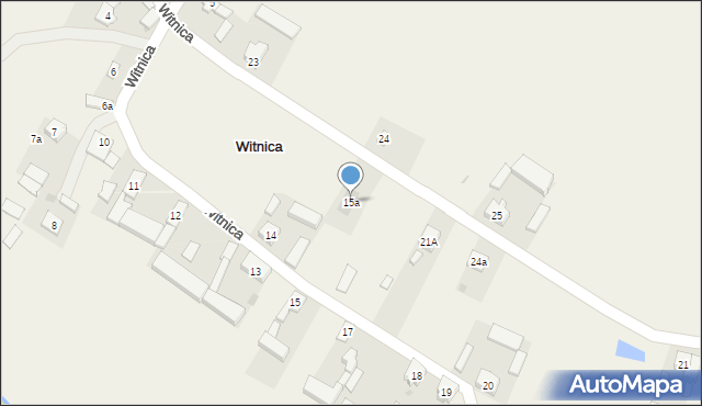 Witnica, Witnica, 15a, mapa Witnica