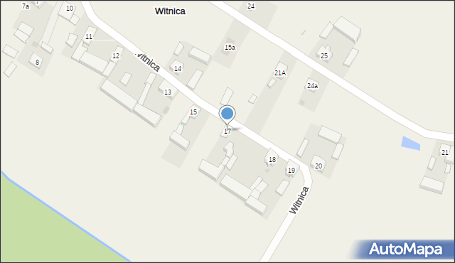 Witnica, Witnica, 17, mapa Witnica