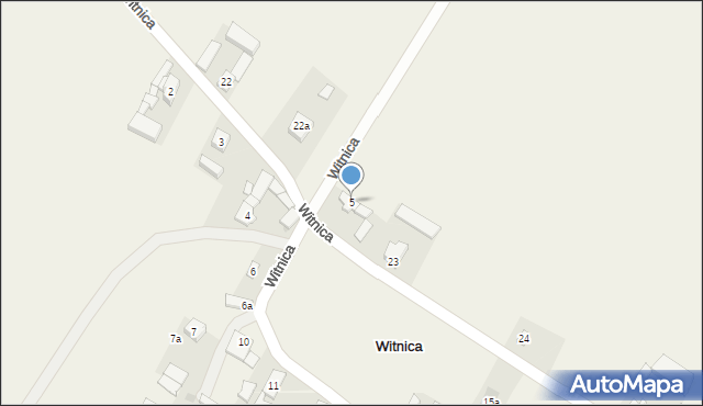 Witnica, Witnica, 5, mapa Witnica