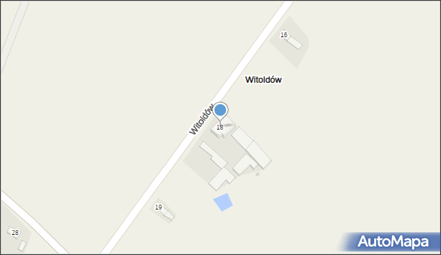 Witoldów, Witoldów, 18, mapa Witoldów