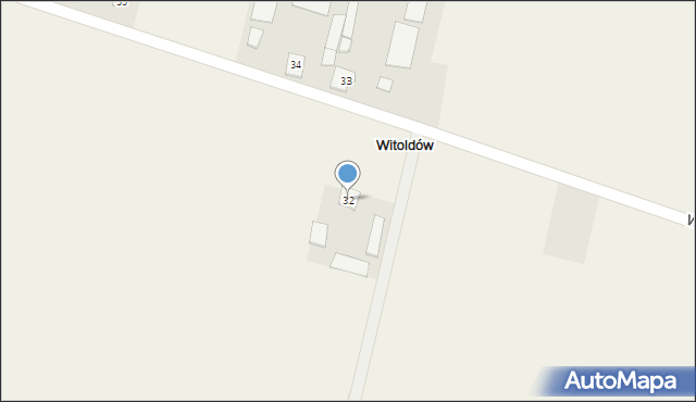 Witoldów, Witoldów, 32, mapa Witoldów
