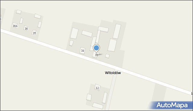 Witoldów, Witoldów, 33, mapa Witoldów