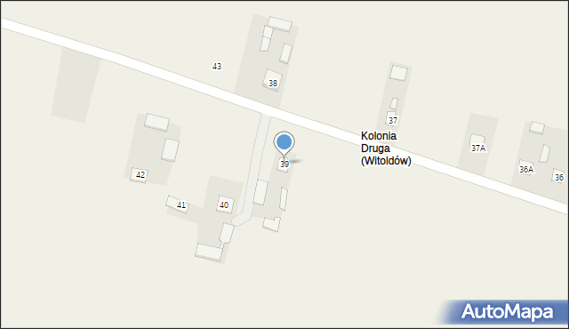 Witoldów, Witoldów, 39, mapa Witoldów