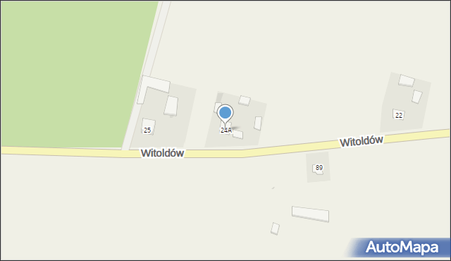 Witoldów, Witoldów, 24A, mapa Witoldów