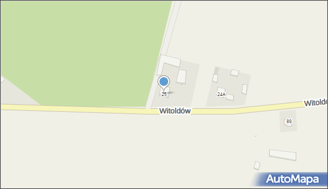 Witoldów, Witoldów, 25, mapa Witoldów