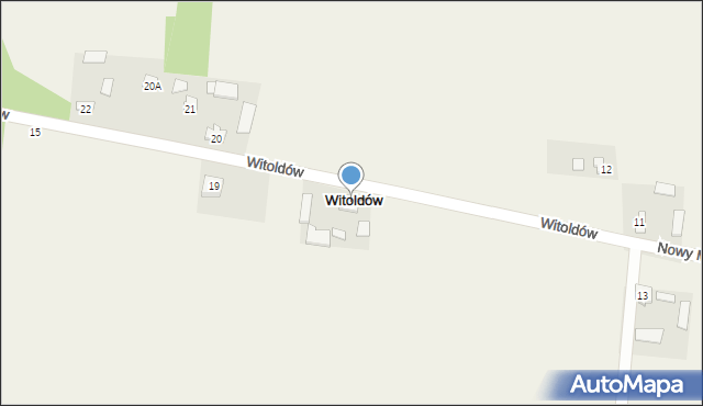 Witoldów, Witoldów, 18, mapa Witoldów