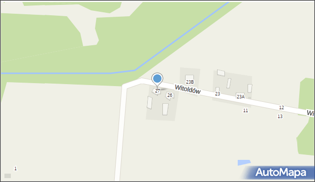 Witoldów, Witoldów, 27, mapa Witoldów