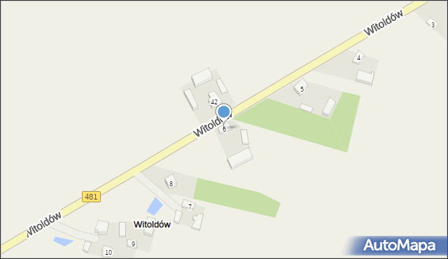 Witoldów, Witoldów, 6, mapa Witoldów