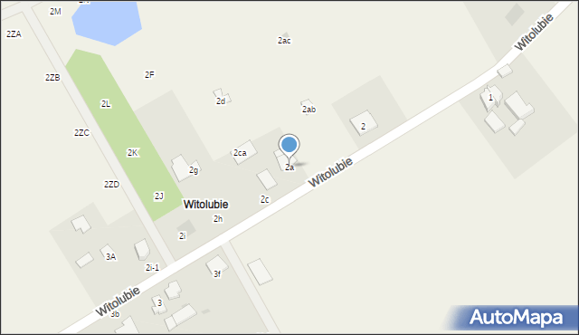 Witolubie, Witolubie, 2a, mapa Witolubie