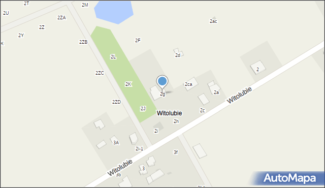 Witolubie, Witolubie, 2g, mapa Witolubie