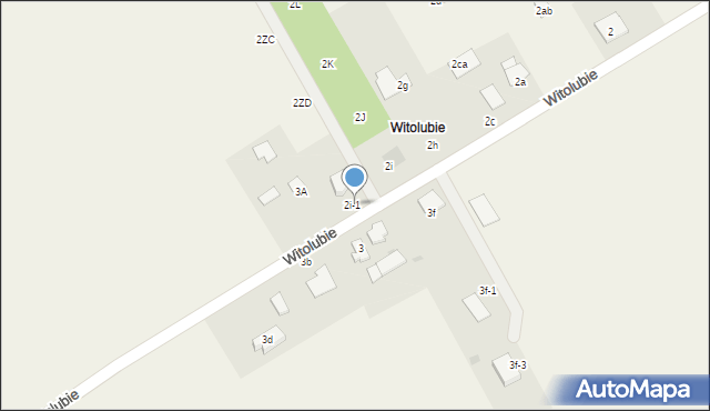 Witolubie, Witolubie, 2i-1, mapa Witolubie