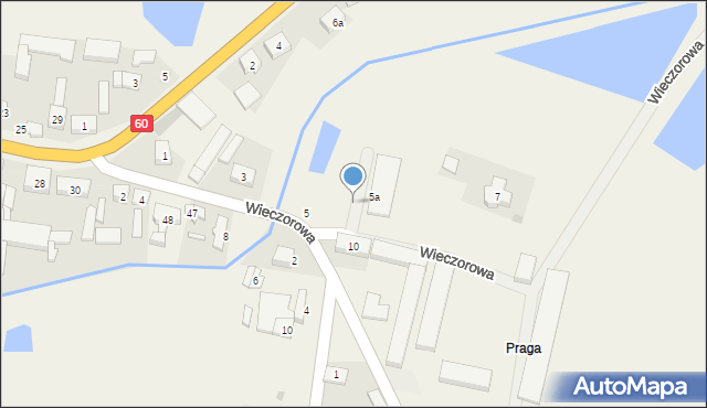 Witonia, Wieczorowa, 5a, mapa Witonia