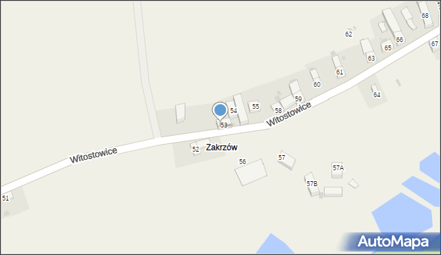 Witostowice, Witostowice, 53b, mapa Witostowice