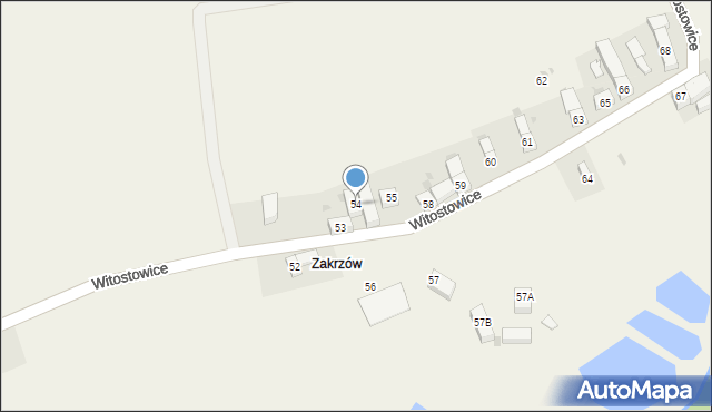 Witostowice, Witostowice, 54, mapa Witostowice