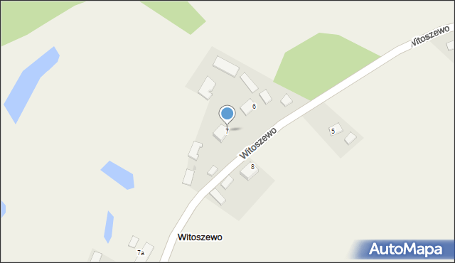 Witoszewo, Witoszewo, 7, mapa Witoszewo