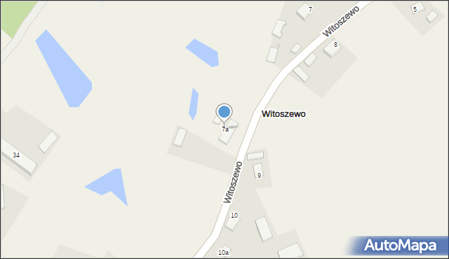 Witoszewo, Witoszewo, 7a, mapa Witoszewo