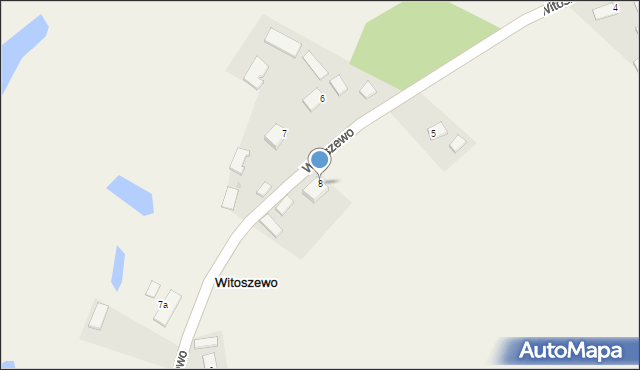 Witoszewo, Witoszewo, 8, mapa Witoszewo