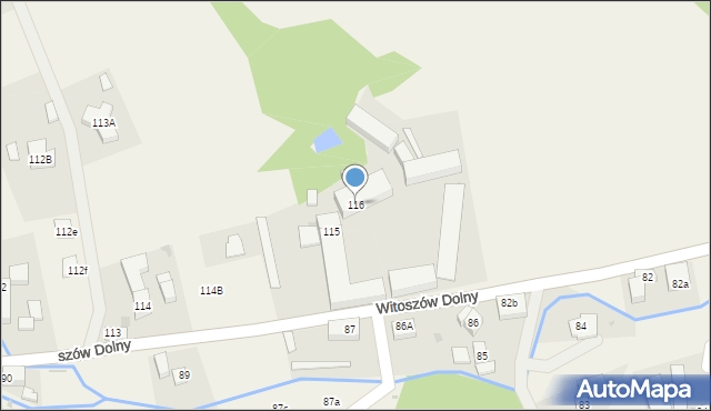 Witoszów Dolny, Witoszów Dolny, 116, mapa Witoszów Dolny