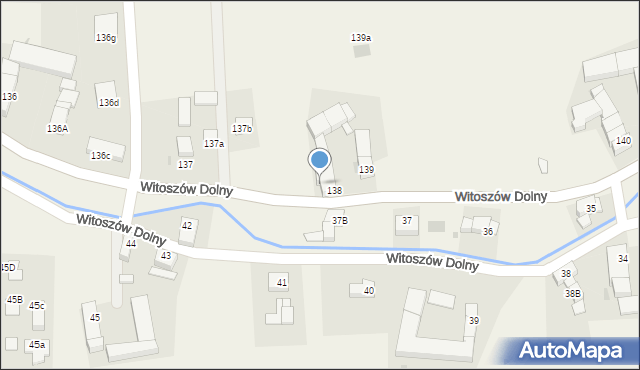 Witoszów Dolny, Witoszów Dolny, 138a, mapa Witoszów Dolny