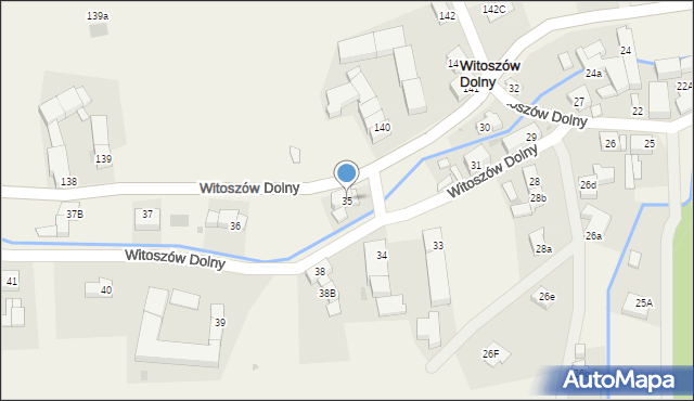 Witoszów Dolny, Witoszów Dolny, 35, mapa Witoszów Dolny