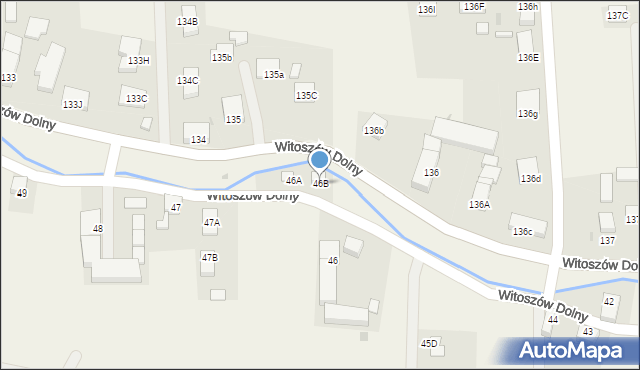 Witoszów Dolny, Witoszów Dolny, 46B, mapa Witoszów Dolny