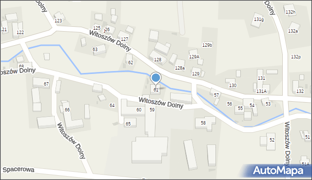 Witoszów Dolny, Witoszów Dolny, 61, mapa Witoszów Dolny