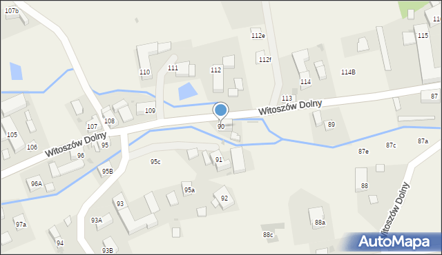 Witoszów Dolny, Witoszów Dolny, 90, mapa Witoszów Dolny