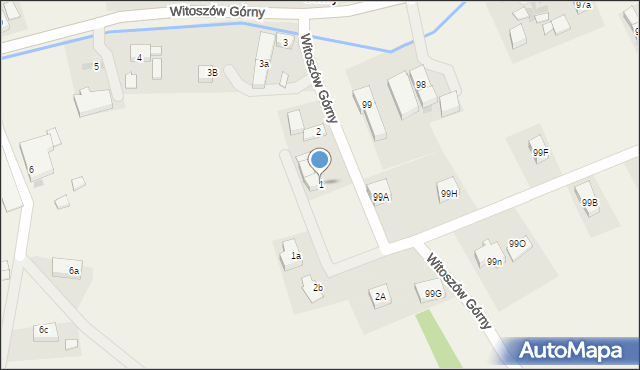 Witoszów Górny, Witoszów Górny, 1, mapa Witoszów Górny