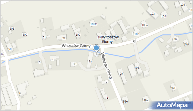 Witoszów Górny, Witoszów Górny, 3, mapa Witoszów Górny